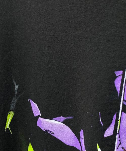 GEEKS RULE（ギークスルール）GEEKS RULE (ギークスルール) NEON GENESIS EVANGELION (ネオンジェネシス エヴァンゲリオン) SILKSCREEN PRINTING T SHIRT ブラック サイズ:ＸＬの古着・服飾アイテム