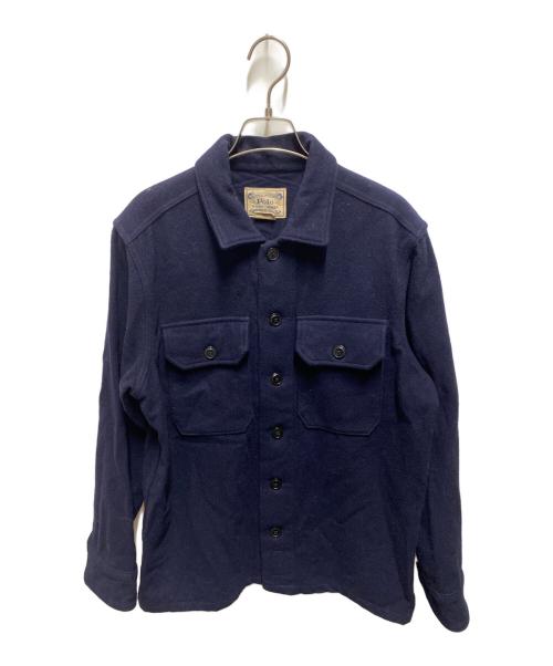POLO RALPH LAUREN（ポロ・ラルフローレン）POLO RALPH LAUREN (ポロ・ラルフローレン) ウールシャツジャケット ネイビー サイズ:Ｓの古着・服飾アイテム