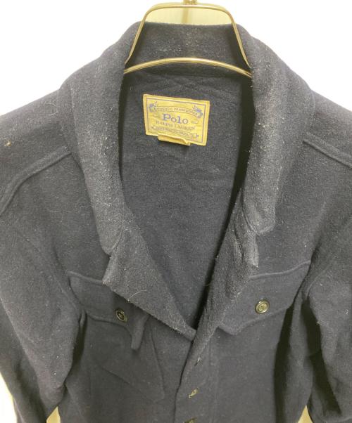 POLO RALPH LAUREN（ポロ・ラルフローレン）POLO RALPH LAUREN (ポロ・ラルフローレン) ウールシャツジャケット ネイビー サイズ:Ｓの古着・服飾アイテム