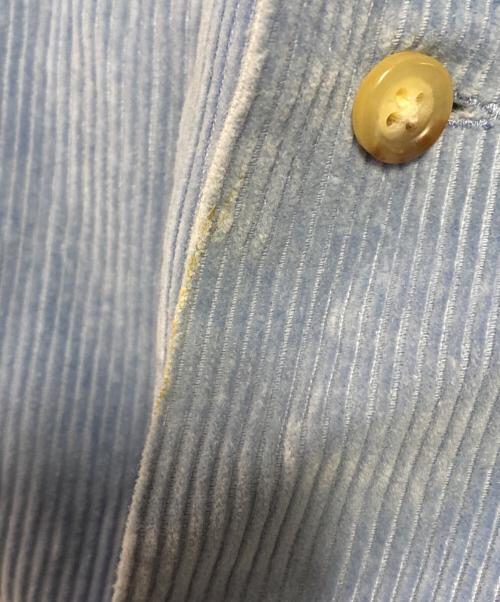POLO RALPH LAUREN（ポロ・ラルフローレン）POLO RALPH LAUREN (ポロ・ラルフローレン) コーデュロイ オープンカラーシャツ スカイブルー サイズ:Ｓの古着・服飾アイテム