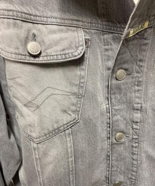 REPLAY（リプレイ）REPLAY (リプレイ) 9Z1 ECOPLUS ライトデニムグレージャケット グレー サイズ:L 未使用品の古着・服飾アイテム