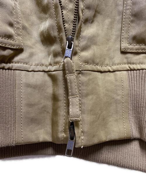 FRAMeWORK（フレームワーク）FRAMeWORK (フレームワーク) ヴィンテージナイロンフライトブルゾン ベージュ サイズ:38の古着・服飾アイテム