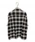 front11201 (フロント11201) オンブレチェックシャツ ブラック サイズ:M：9000円