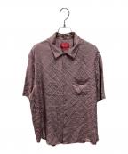 SUPREMEシュプリーム）の古着「22SS Monogram Silk S/S Shirt」｜パープル