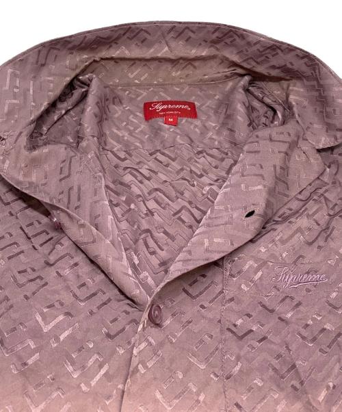SUPREME（シュプリーム）SUPREME (シュプリーム) 22SS Monogram Silk S/S Shirt パープル サイズ:Ｍの古着・服飾アイテム