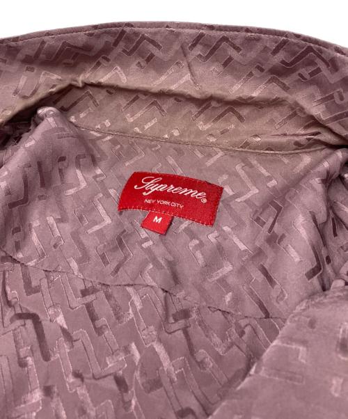 SUPREME（シュプリーム）SUPREME (シュプリーム) 22SS Monogram Silk S/S Shirt パープル サイズ:Ｍの古着・服飾アイテム