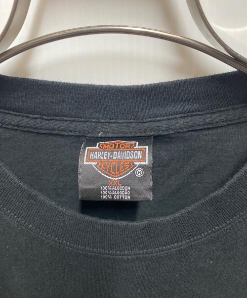 HARLEY-DAVIDSON（ハーレーダビッドソン）HARLEY-DAVIDSON (ハーレーダビッドソン) プリントカットソー ブラック サイズ:XXLの古着・服飾アイテム
