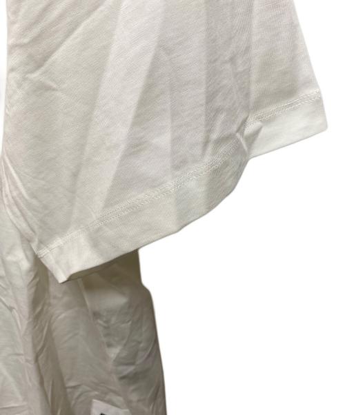 JIL SANDER（ジルサンダー）JIL SANDER (ジルサンダー) ロゴパッチ付コットンTシャツ ホワイト サイズ:XXLの古着・服飾アイテム