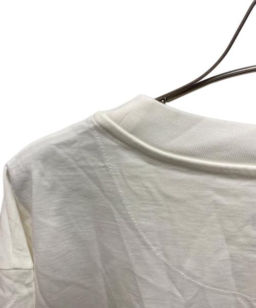 JIL SANDER（ジルサンダー）JIL SANDER (ジルサンダー) ロゴパッチ付コットンTシャツ ホワイト サイズ:XXLの古着・服飾アイテム