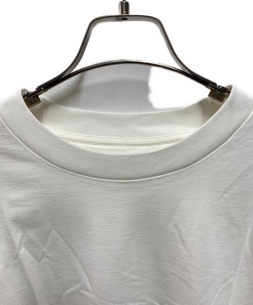 JIL SANDER（ジルサンダー）JIL SANDER (ジルサンダー) ロゴパッチ付コットンTシャツ ホワイト サイズ:XXLの古着・服飾アイテム