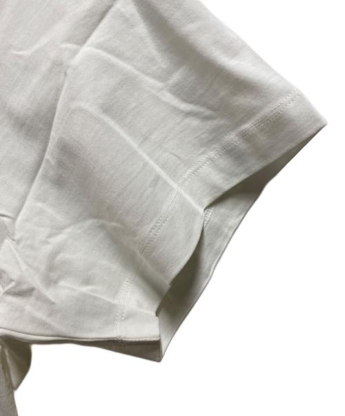 JIL SANDER（ジルサンダー）JIL SANDER (ジルサンダー) ロゴパッチ付コットンTシャツ ホワイト サイズ:XXLの古着・服飾アイテム