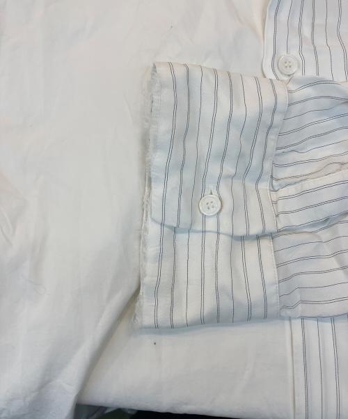 OAMC（オーエーエムシー）OAMC (オーエーエムシー) ストライプシャツ ホワイト サイズ:Lの古着・服飾アイテム