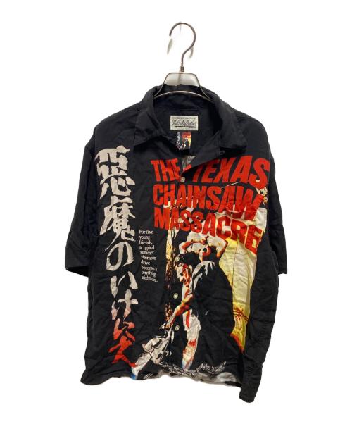 WACKO MARIA（ワコマリア）WACKO MARIA (ワコマリア) コラボ総柄ハワイアンシャツ ブラック サイズ:Mの古着・服飾アイテム
