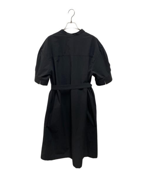 UNFILO（アンフィーロ）UNFILO (アンフィーロ) FINE MOVE サッシュワンピース ブラック サイズ:Sの古着・服飾アイテム