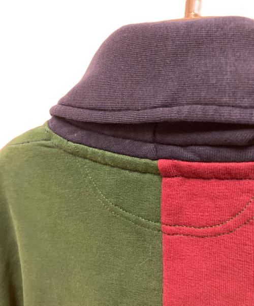 POLO RALPH LAUREN（ポロ・ラルフローレン）POLO RALPH LAUREN (ポロ・ラルフローレン) ショールカラーカーディガン グリーン×レッド サイズ:Mの古着・服飾アイテム