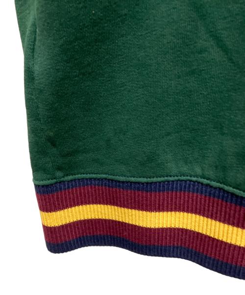 POLO RALPH LAUREN（ポロ・ラルフローレン）POLO RALPH LAUREN (ポロ・ラルフローレン) ショールカラーカーディガン グリーン×レッド サイズ:Mの古着・服飾アイテム