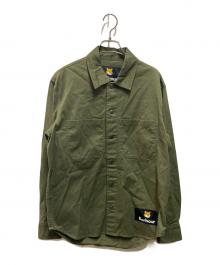Barbour×maison kitsune（バブアー×メゾンキツネ）の古着「BARBOUR X MK OVERSHIRT」｜グリーン