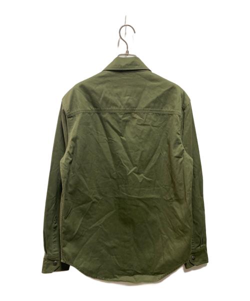 Barbour（バブアー）Barbour (バブアー) maison kitsune (メゾンキツネ) BARBOUR X MK OVERSHIRT グリーン サイズ:Sの古着・服飾アイテム