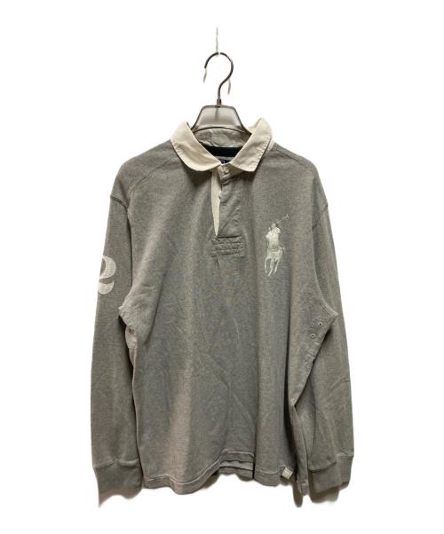 POLO RALPH LAUREN（ポロ・ラルフローレン）POLO RALPH LAUREN (ポロ・ラルフローレン) ビッグポニーポロシャツ グレー サイズ:Lの古着・服飾アイテム
