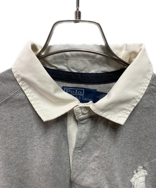 POLO RALPH LAUREN（ポロ・ラルフローレン）POLO RALPH LAUREN (ポロ・ラルフローレン) ビッグポニーポロシャツ グレー サイズ:Lの古着・服飾アイテム