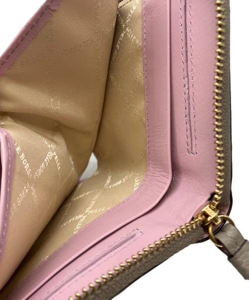 PELLE BORSA（ペレボルサ）PELLE BORSA (ペレボルサ) L字ファスナーミニ財布 Fine Goods 5444 トープの古着・服飾アイテム