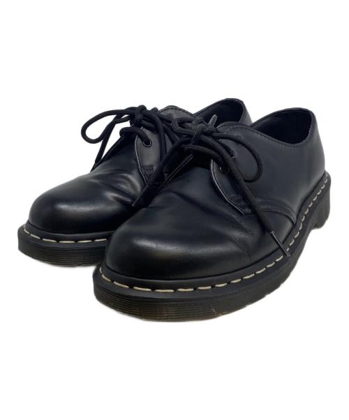 Dr.Martens（ドクターマーチン）Dr.Martens (ドクターマーチン) 1461 ホワイトステッチ 3 ホール シューズ ブラック サイズ:UK6の古着・服飾アイテム