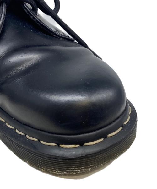 Dr.Martens（ドクターマーチン）Dr.Martens (ドクターマーチン) 1461 ホワイトステッチ 3 ホール シューズ ブラック サイズ:UK6の古着・服飾アイテム