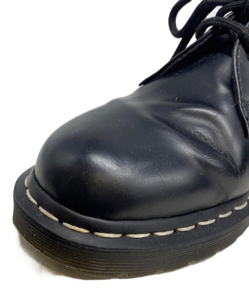 Dr.Martens（ドクターマーチン）Dr.Martens (ドクターマーチン) 1461 ホワイトステッチ 3 ホール シューズ ブラック サイズ:UK6の古着・服飾アイテム
