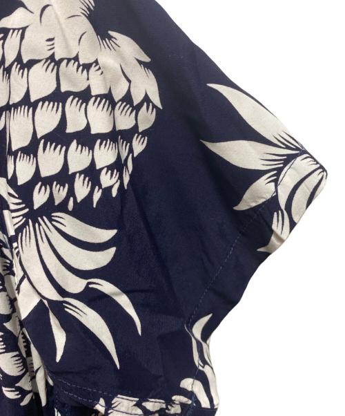KAHANAMOKU（カハナモク）KAHANAMOKU (カハナモク) アロハシャツ  DUKE'S PINEAPPLE ネイビー サイズ:Sの古着・服飾アイテム