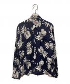KAHANAMOKUカハナモク）の古着「アロハシャツ DUKE'S PINEAPPLE」｜ネイビー