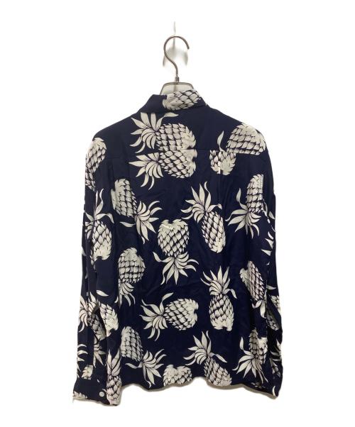 KAHANAMOKU（カハナモク）KAHANAMOKU (カハナモク) アロハシャツ DUKE'S PINEAPPLE ネイビー サイズ:Sの古着・服飾アイテム
