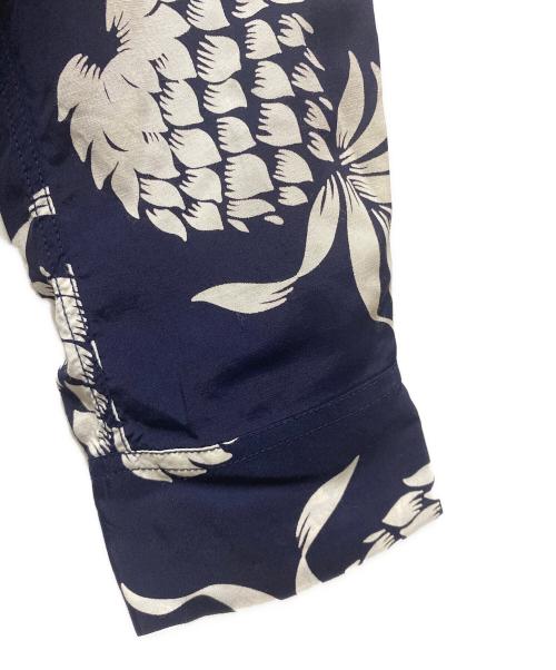 KAHANAMOKU（カハナモク）KAHANAMOKU (カハナモク) アロハシャツ DUKE'S PINEAPPLE ネイビー サイズ:Sの古着・服飾アイテム