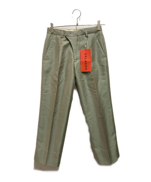 VALAADO（バラード）VALAADO (バラード) センタープレスタックスラックスパンツ グリーン サイズ:40の古着・服飾アイテム