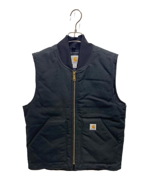 CarHartt（カーハート）CarHartt (カーハート) DUCK INSULATED RIB COLLAR VEST ブラック サイズ:Mの古着・服飾アイテム