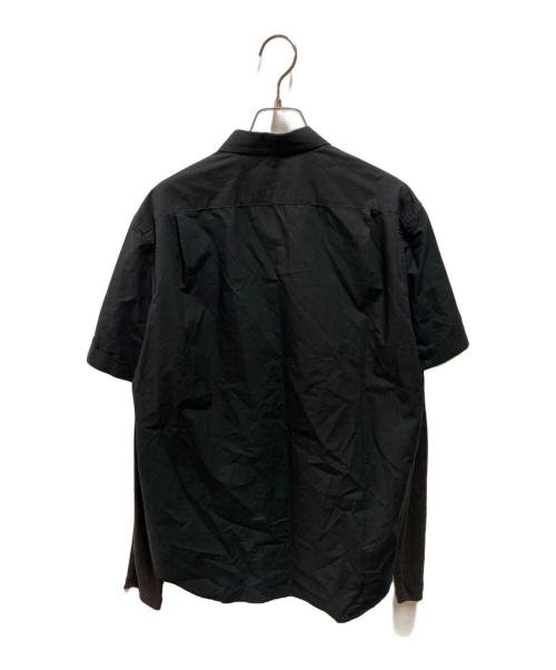 DIESEL（ディーゼル）DIESEL (ディーゼル) オーバルDロゴ レイヤードシャツ ブラック サイズ:Ｍの古着・服飾アイテム