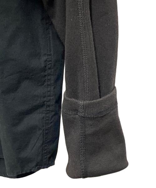 DIESEL（ディーゼル）DIESEL (ディーゼル) オーバルDロゴ レイヤードシャツ ブラック サイズ:Ｍの古着・服飾アイテム