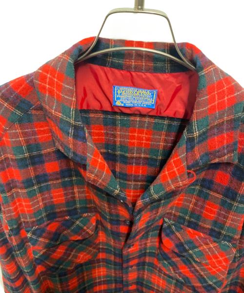 PENDLETON（ペンドルトン）PENDLETON (ペンドルトン) 70's ボードシャツ レッド サイズ:XLの古着・服飾アイテム