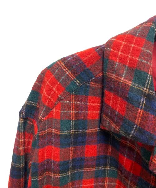 PENDLETON（ペンドルトン）PENDLETON (ペンドルトン) 70's ボードシャツ レッド サイズ:XLの古着・服飾アイテム