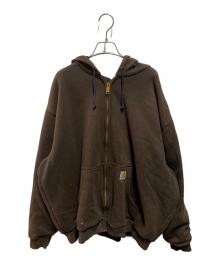 CarHartt（カーハート）の古着「サーマルライナー付きフルジップパーカー」｜ブラウン