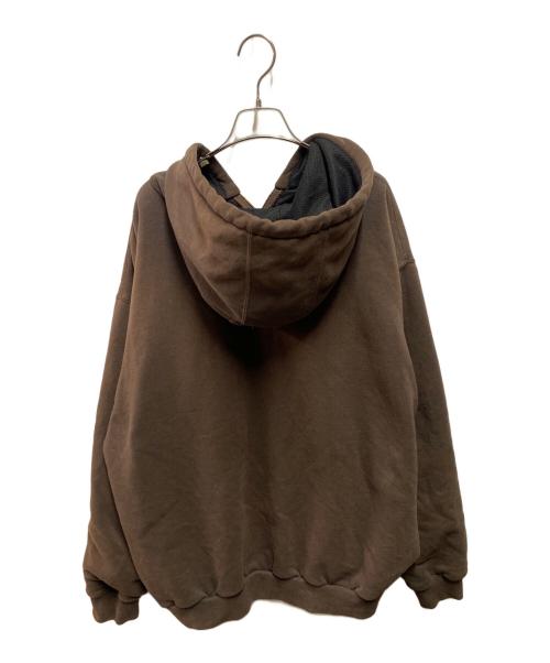 CarHartt（カーハート）CarHartt (カーハート) サーマルライナー付きフルジップパーカー ブラウン サイズ:2XLの古着・服飾アイテム