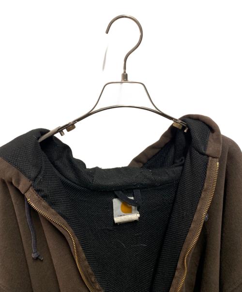 CarHartt（カーハート）CarHartt (カーハート) サーマルライナー付きフルジップパーカー ブラウン サイズ:2XLの古着・服飾アイテム