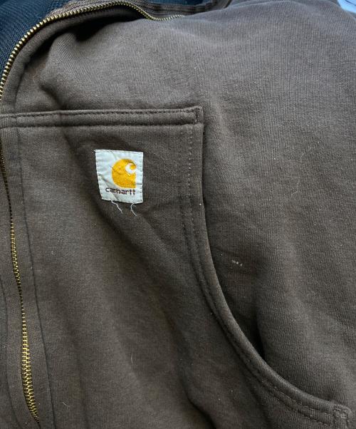 CarHartt（カーハート）CarHartt (カーハート) サーマルライナー付きフルジップパーカー ブラウン サイズ:2XLの古着・服飾アイテム