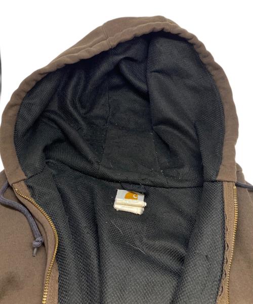CarHartt（カーハート）CarHartt (カーハート) サーマルライナー付きフルジップパーカー ブラウン サイズ:2XLの古着・服飾アイテム