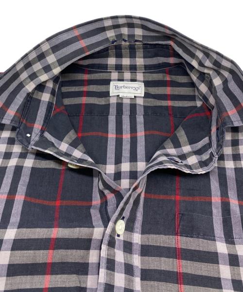 Burberry's（バーバリーズ）Burberry's (バーバリーズ) チェックシャツ ネイビー サイズ:Mの古着・服飾アイテム