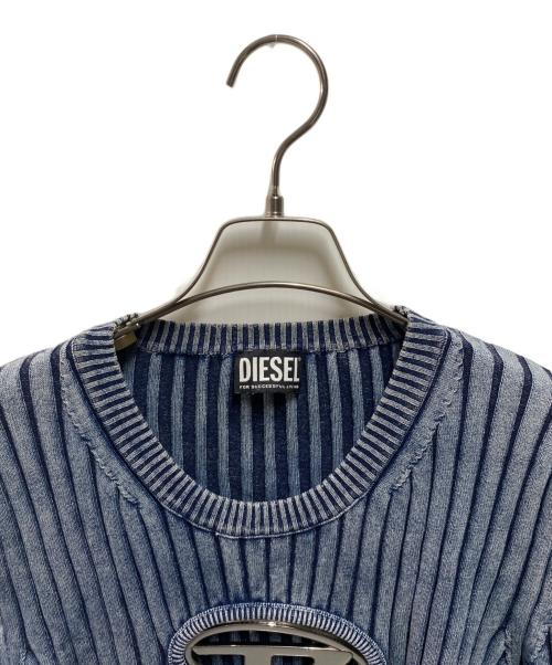 DIESEL（ディーゼル）DIESEL (ディーゼル)  23SS M-Anaheimロゴニット インディゴ サイズ:Mの古着・服飾アイテム