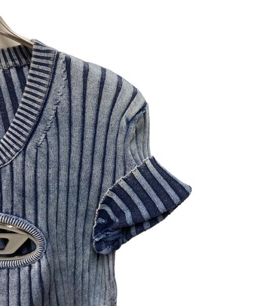 DIESEL（ディーゼル）DIESEL (ディーゼル)  23SS M-Anaheimロゴニット インディゴ サイズ:Mの古着・服飾アイテム
