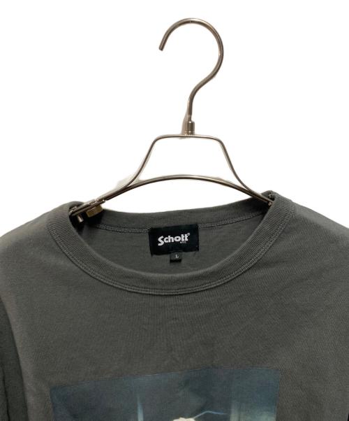 Schott（ショット）Schott (ショット) MARILYN MONROE PHOTO T-SHIRT グレー サイズ:Ｌの古着・服飾アイテム