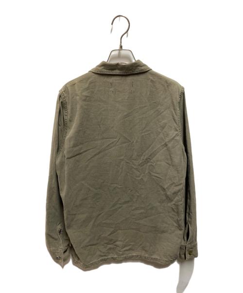 REMI RELIEF（レミレリーフ）REMI RELIEF (レミレリーフ) MILITARY SHIRT(⼩花スタッズ) グリーン サイズ:Mの古着・服飾アイテム