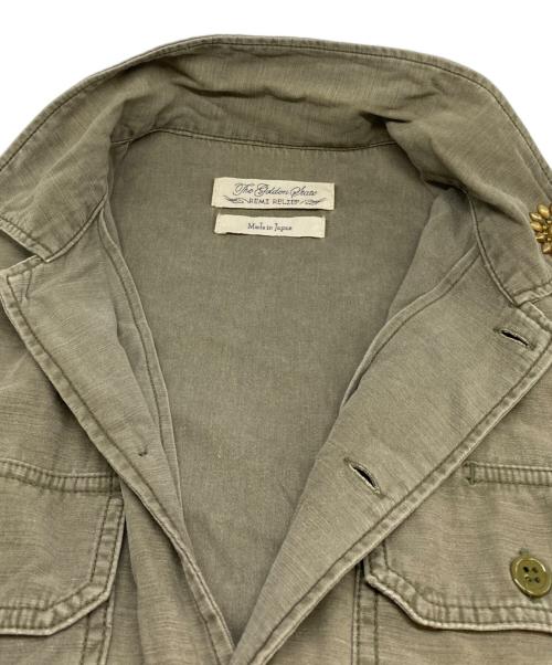 REMI RELIEF（レミレリーフ）REMI RELIEF (レミレリーフ) MILITARY SHIRT(⼩花スタッズ) グリーン サイズ:Mの古着・服飾アイテム