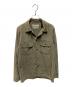 REMI RELIEF（レミレリーフ）の古着「MILITARY SHIRT(⼩花スタッズ)」｜グリーン